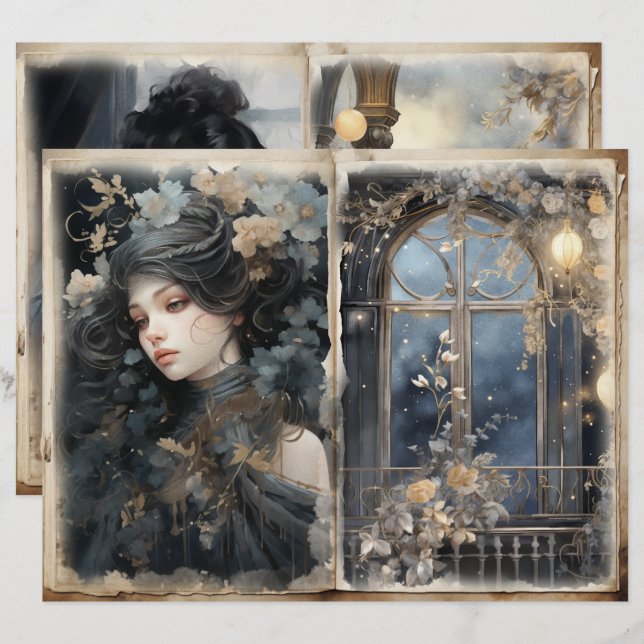 Página Diário Azul de Lixo da Lady Balcony, Vitori (Frente/Verso)