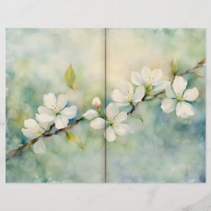 Página Diário de Aquarela do Flor da Maçã