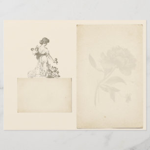 Página Diário De Scrapbook Para Mulher Rosa Da V