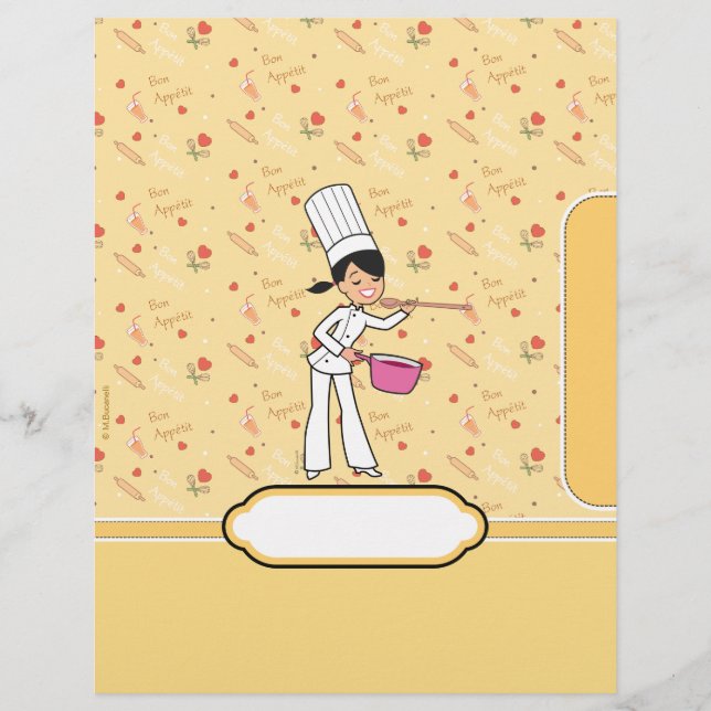 Página Divisor Letterhead Personalizada para Binde (Frente)