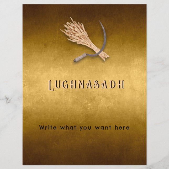 Página do Livro de Sombras de Lughnasadh (Frente)