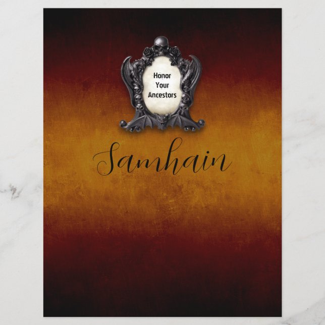 Página do Livro de Sombras de Samhain com Correspo (Frente)