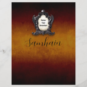 Página do Livro de Sombras de Samhain com Correspo