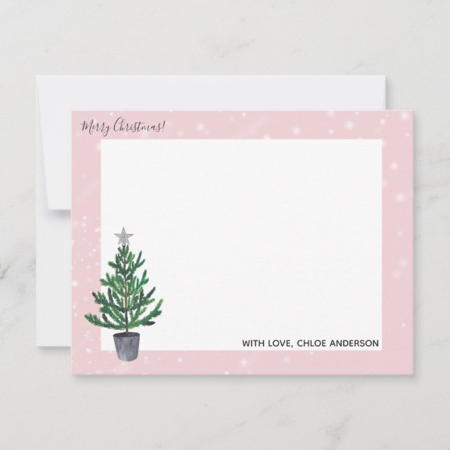 Página inicial da árvore de Natal para cartões de  (Frente)