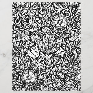 Página para Colorir Adulto, Floral William Morris