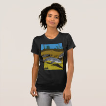 PÁGINA PARA COLORIR ESTURJÃO & ESCUDOS - camiseta