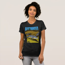 PÁGINA PARA COLORIR ESTURJÃO & ESCUDOS - camiseta 