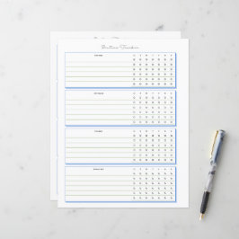Página Planejamento Semanal do Routine Tracker