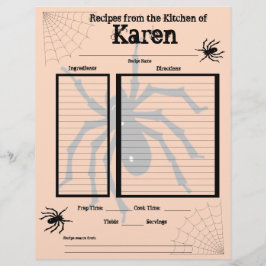 Página Receita Personalizada do Halloween