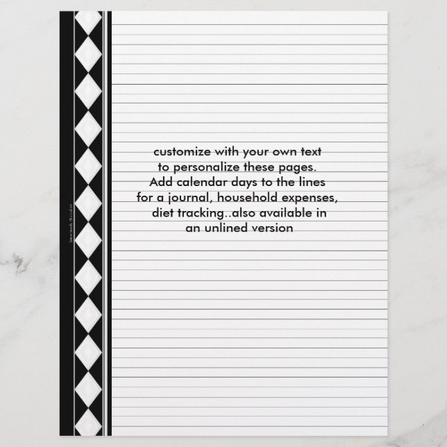 páginas com revestimento de diamante preto (Frente)