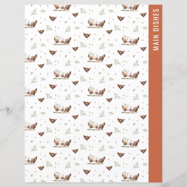 Páginas de Divisor | 2 Página Binder de Receita La (Frente)