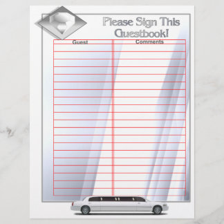 Páginas de Guestbook do Álbum de Casamento (Inserç