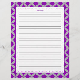 Páginas de Receita Adicional da Estrela Retro Roxa