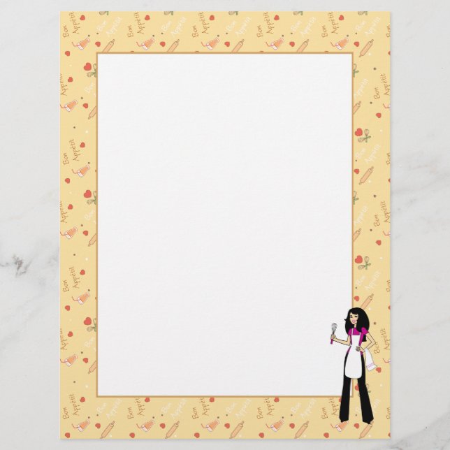 Páginas de Receita de Rapariga Ilustradas (Frente)