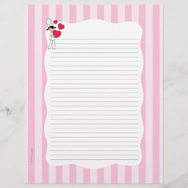 Páginas de Receita Personalizadas para Binders de  (Frente)