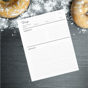 Páginas de Receita Vinculadas Formato de letra B&