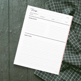 Páginas de Receita Vinculadas Modernas em formato 