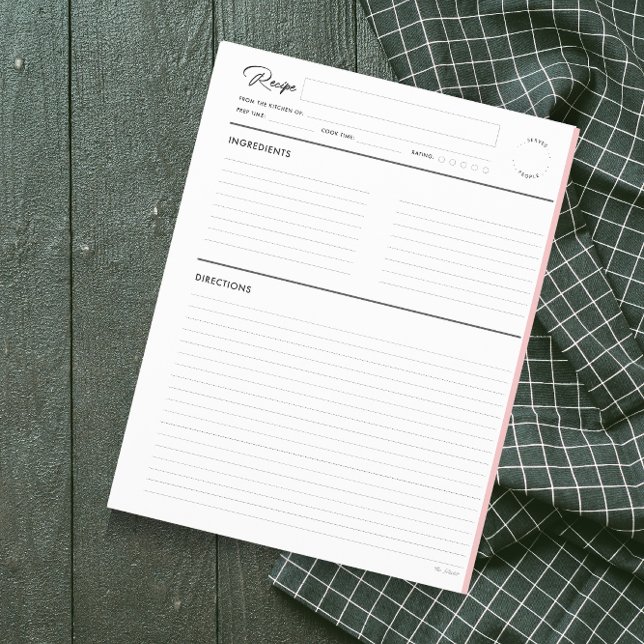 Páginas de Receita Vinculadas Modernas em formato  (Criador carregado)