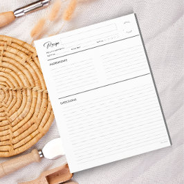 Páginas de Receita Vinculadas Modernas no formato 