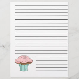 Páginas do Binder de Receita do cupcake