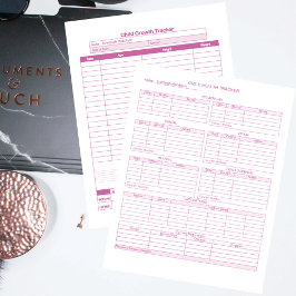 Páginas rosa de acompanhamento de saúde infantil e