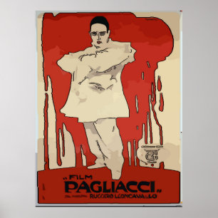 Pagliacci, Posters de Ópera Vintage,