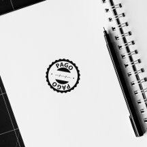 Pago, Carimbo de Borracha Português