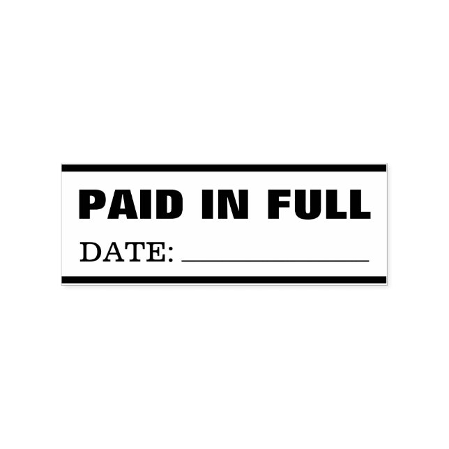 PAGO NO CARIMBO DE BORRACHA DE CHEIO (Impressão)