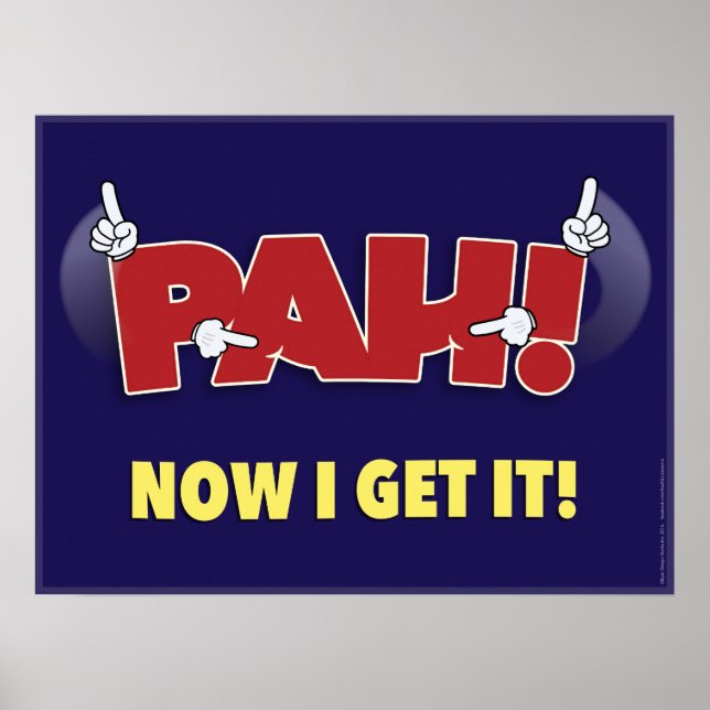 PAH! um poster de sala de aula ASL. (Frente)