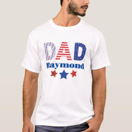 Pai 4 de julho Camiseta Patriótica