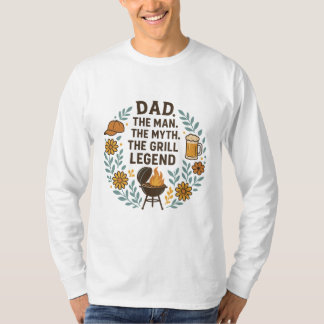 Pai, a Lenda da Churrasqueira - Camisa Divertida d