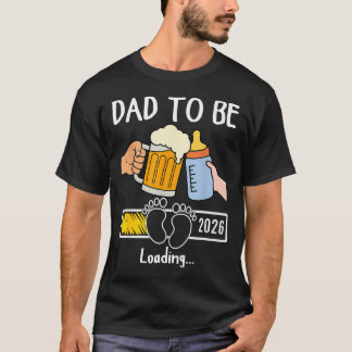 Pai a Ser 2026 Camisa Divertida de Novo Bebê Pai F