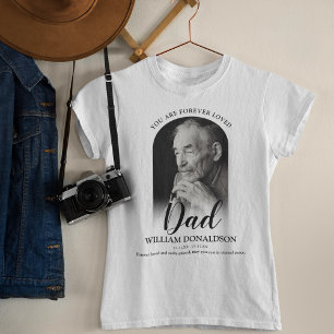Pai adorado para sempre Foto Memorial T-Shirt
