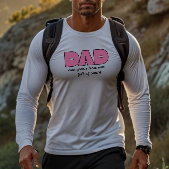 Pai Até Seu Silêncio | Camiseta de folhas comprida (Criador carregado)