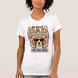 Pai Beagle Motivado por Café e Camisa de Cabelo de