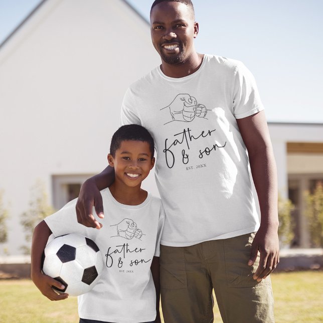 Pai Bombeando o Punho e Filho Camisa de Papai (Criador carregado)