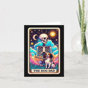 Pai Cão Cartão Tarot Cartão Esqueleto Dia de os pa