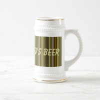 Pai Castanho De Caneca de cerveja Rasgada