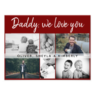 Pai com Crianças e Colagem de Fotos de Pai Familia