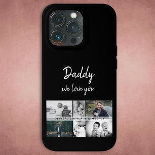 Pai com Crianças e Colagem de Fotos de Pai Familia