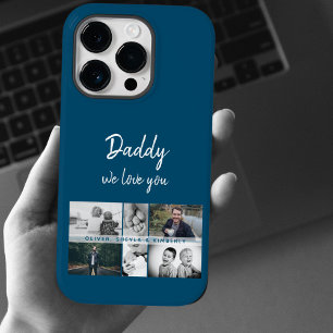Pai com Crianças e Colagem de Fotos de Pai Familia