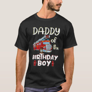 Pai da camisa do caravelho de aniversário bombeiro