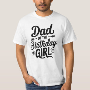 Pai da Design de camiseta da filha de aniversário