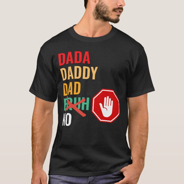Pai DADA sem T-Shirt Bruh (Frente)