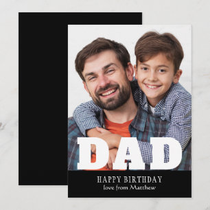 Pai de aniversário feliz Foto personalizada moder
