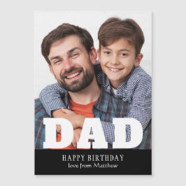 Pai de aniversário feliz Foto personalizada modern