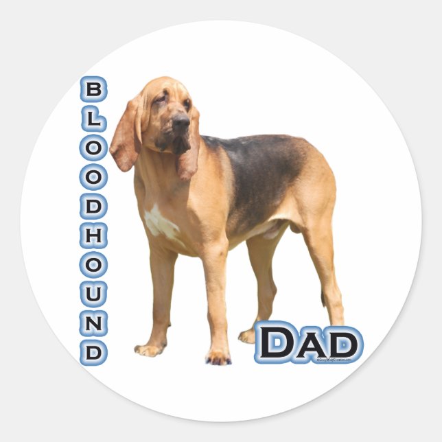 Pai de Bloodhound 4 - Adesivo (Frente)