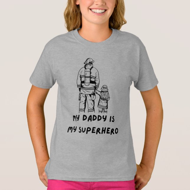 Pai de bombeiro e Design de camisa (Frente)
