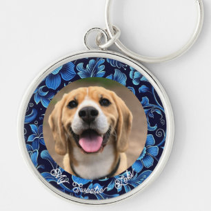 Pai de Cachorro Bonito Oferece Chaveiro de Foto Pe