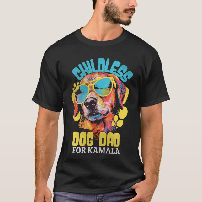 Pai De Cachorro Para Kamala Harris 2024 T-Shirt (Frente)